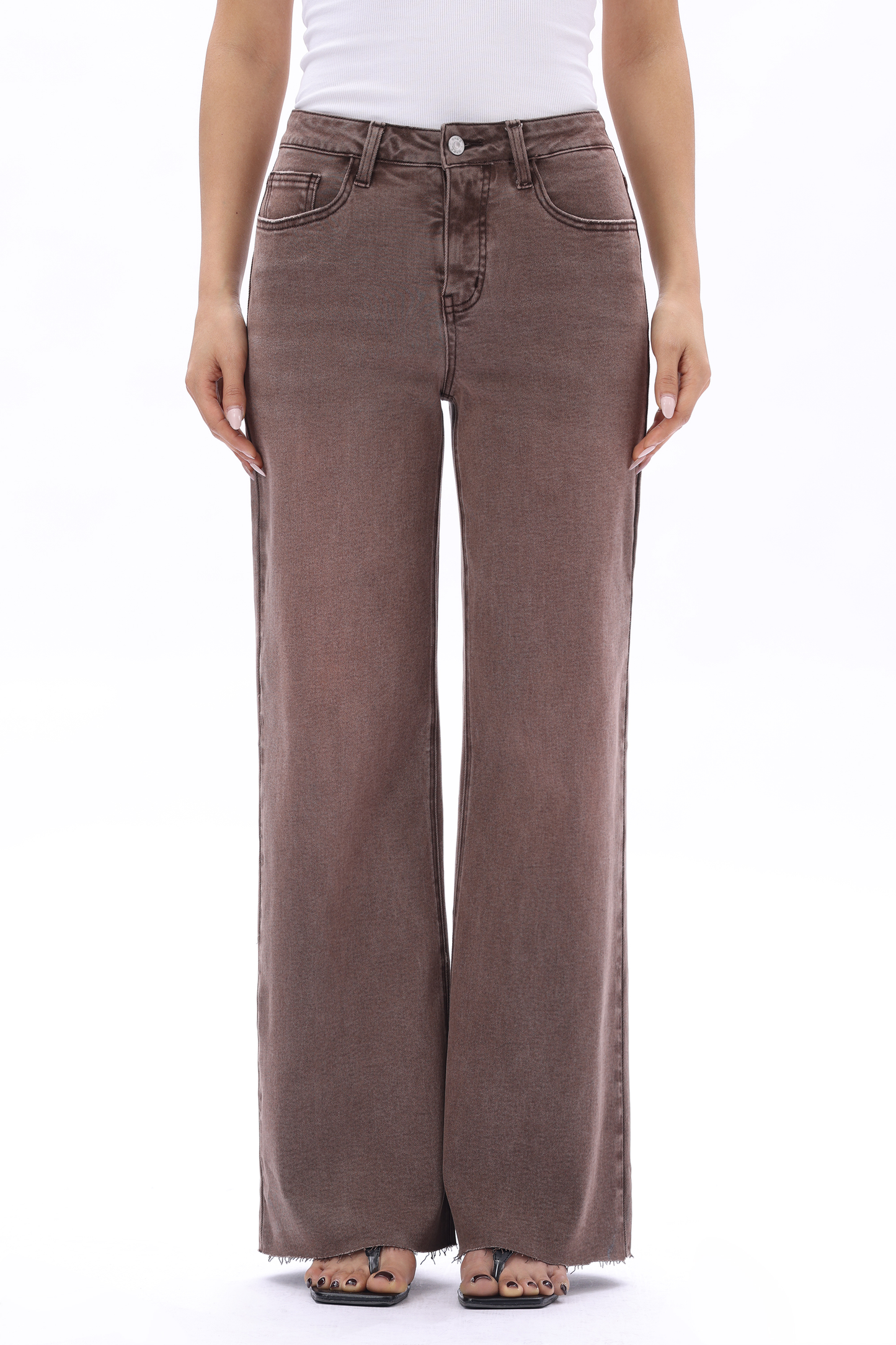 MID HIGH RISE WIDE LEG FULL PANTS ESFW630825