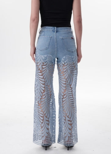 THE NOVA HIGH RISE WIDE LEG FULL JEANS ESFW710890