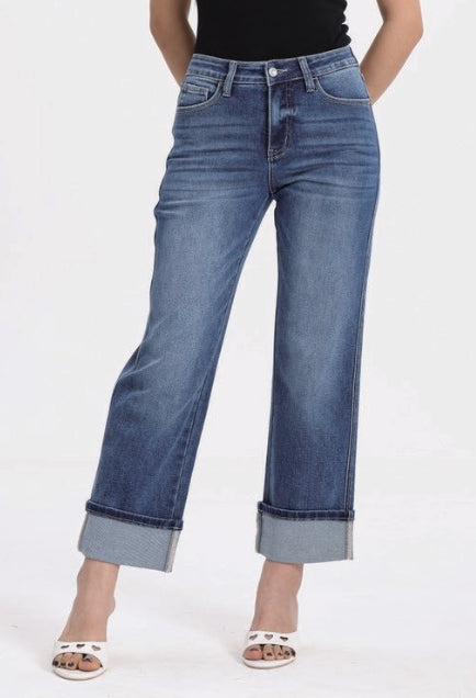 PLUS HIGH RISE RELAXED STRAIGHT OST5033-P