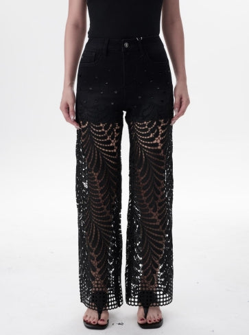 THE NOVA HIGH RISE WIDE LEG FULL JEANS ESFW710890